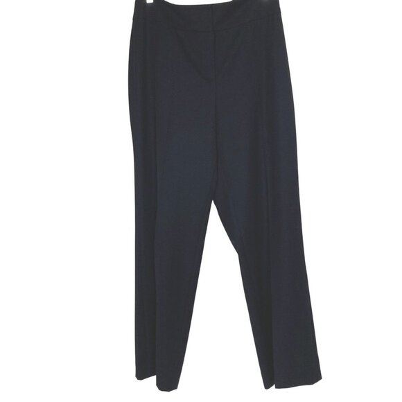 Akris Punto Bergdorf Goodman Black Trouser 10 Classic Lightweight Wool Pants